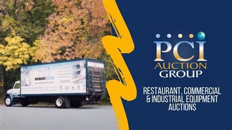 Pci auctions - PCI Auction Group is one of the nation’s largest online restaurant, commercial and industrial equipment auction companies. We specialize in restaurant, bar, frozen yogurt, ice cream, pizzeria, bakery, school, cafeteria, movie theatre, pharmaceutical, food manufacturing, food trucks, commercial smokers and can handle any type of …